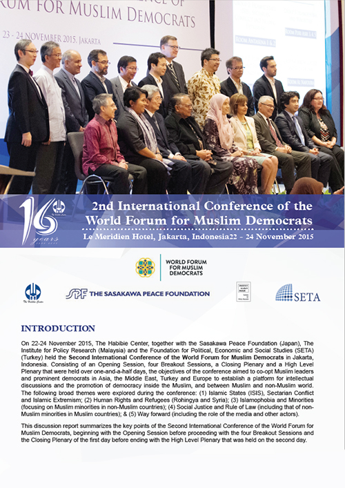 International Conference of the World Forum for Muslim Democrats Discussion Report