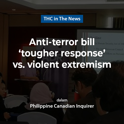 Anti-terror bill 'tougher response' vs. violent extremism
